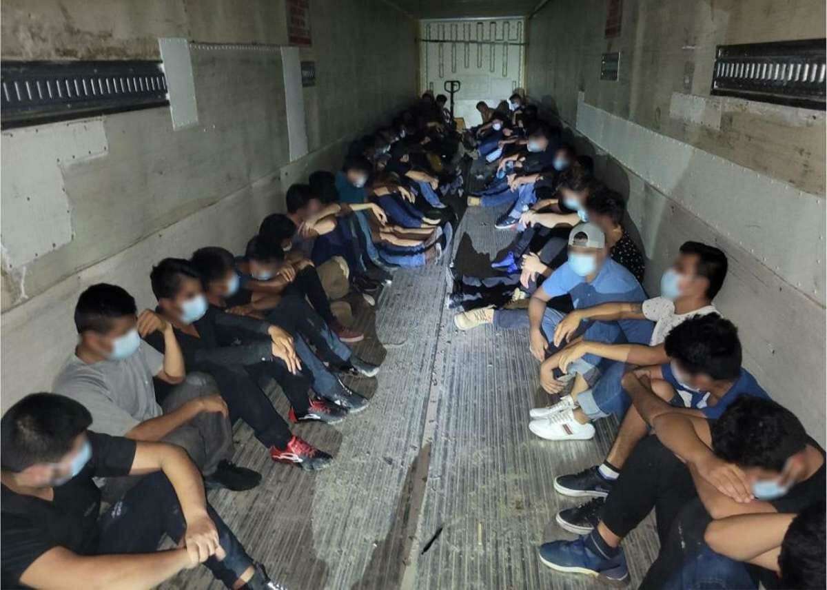 A man pleaded guilty of smuggling these 73 migrants who had crossed the border illegally.