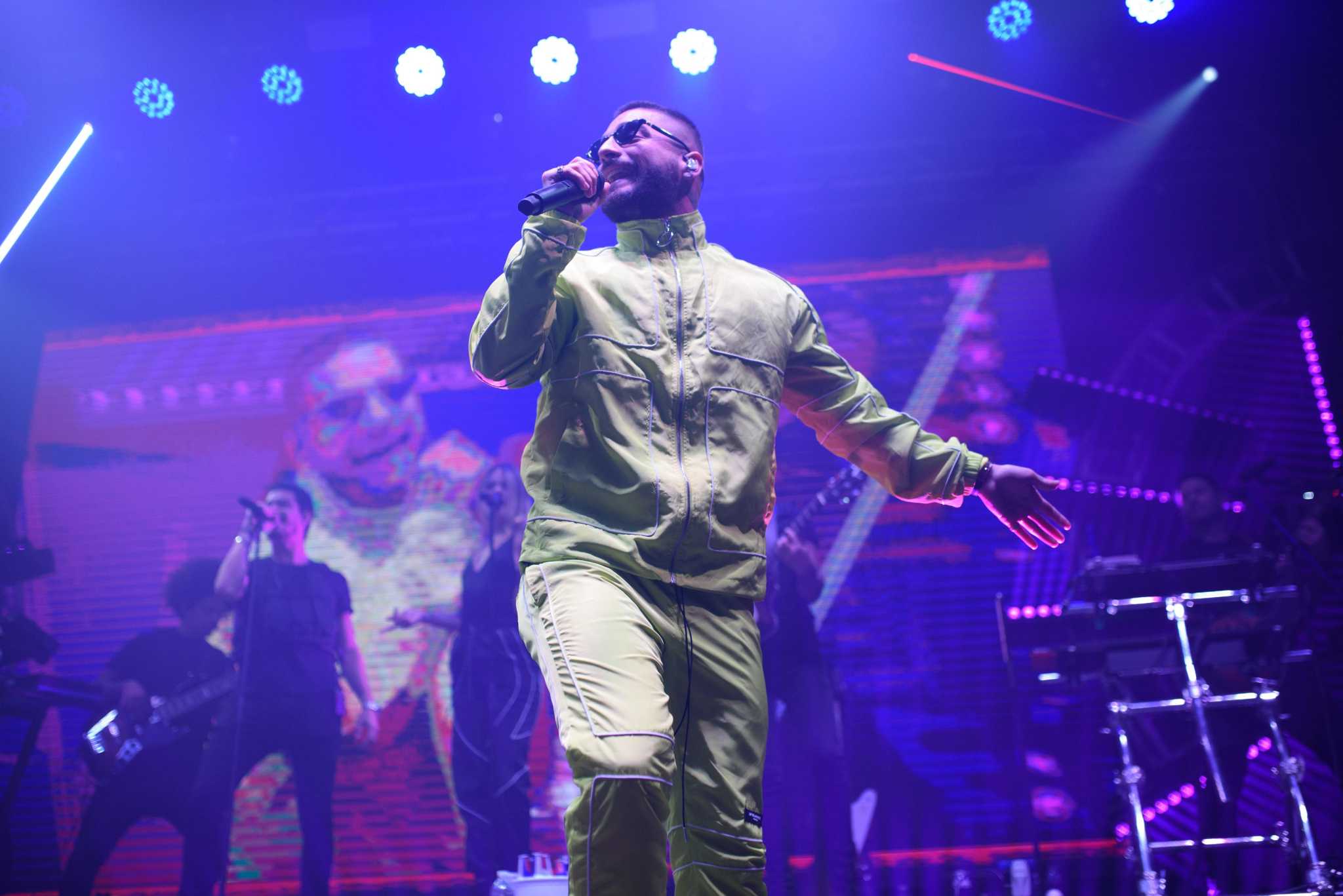 Maluma hit by phone thrown during San Antonio concert, says TMZ