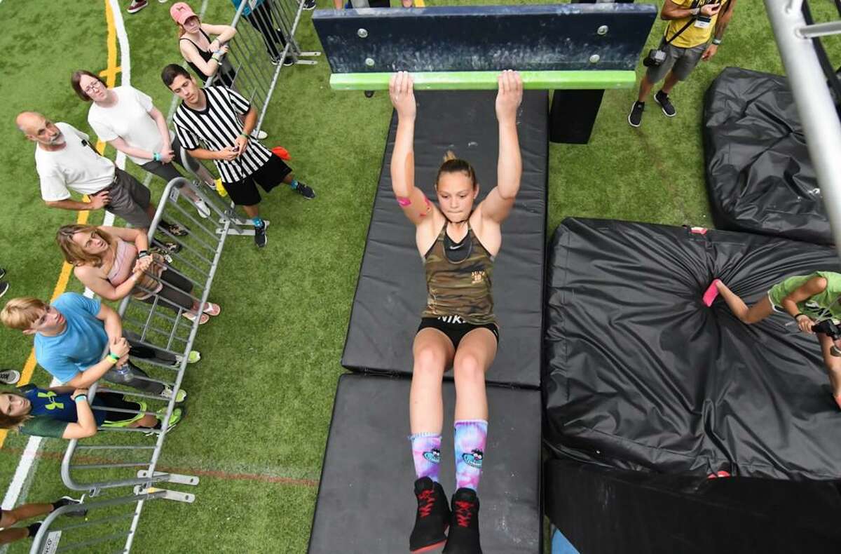 Easton teen Jordan Carr will again be competing on American Ninja Warrior Junior. She will be featured on the premiere episode Sept. 9, 2021, on NBC Peacock Network. Carr is pictured competing at this year's National Ninja League (NNL) World Championships.
