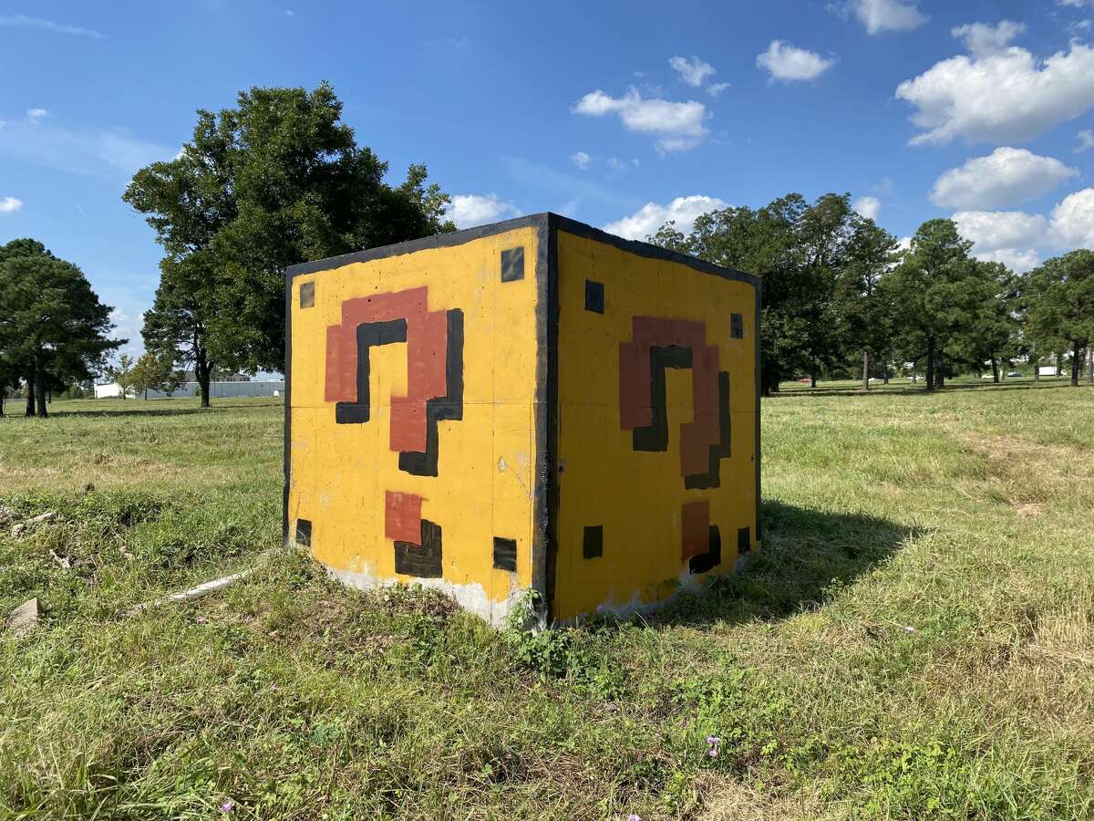 An abandoned drain section in northwest Houston got a power up thanks to artist Neato Rodriguez.  