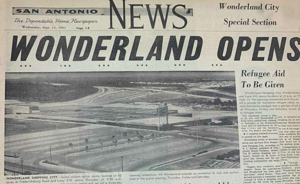 A special newspaper section heralds the Sept. 14, 1961 grand opening of Wonderland Shopping City, now known as Wonderland of the Americas mall.