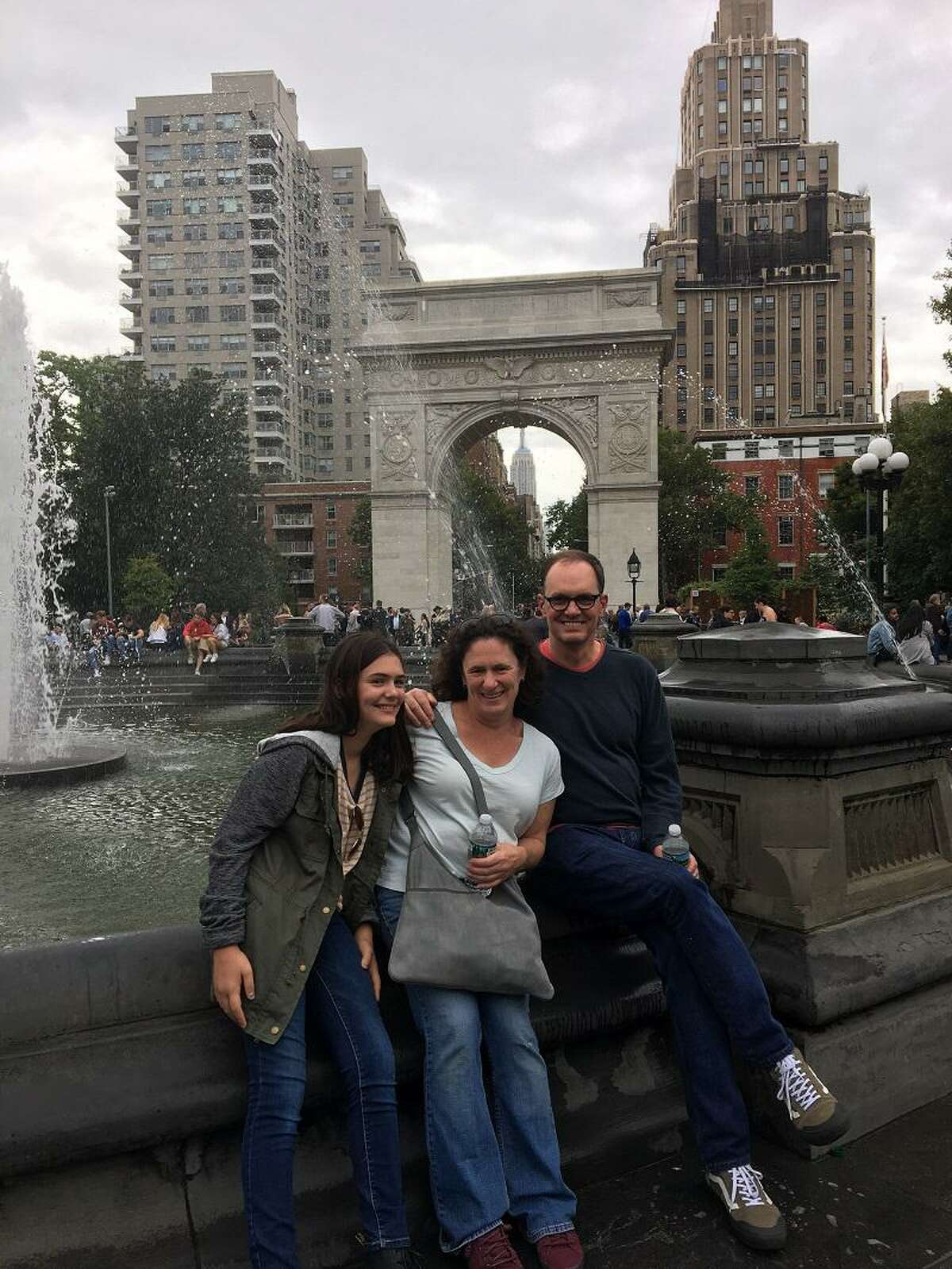 From left, Sarah Mundorff, Amy Mundorff and Kurt Mundorff on a trip to New York City.