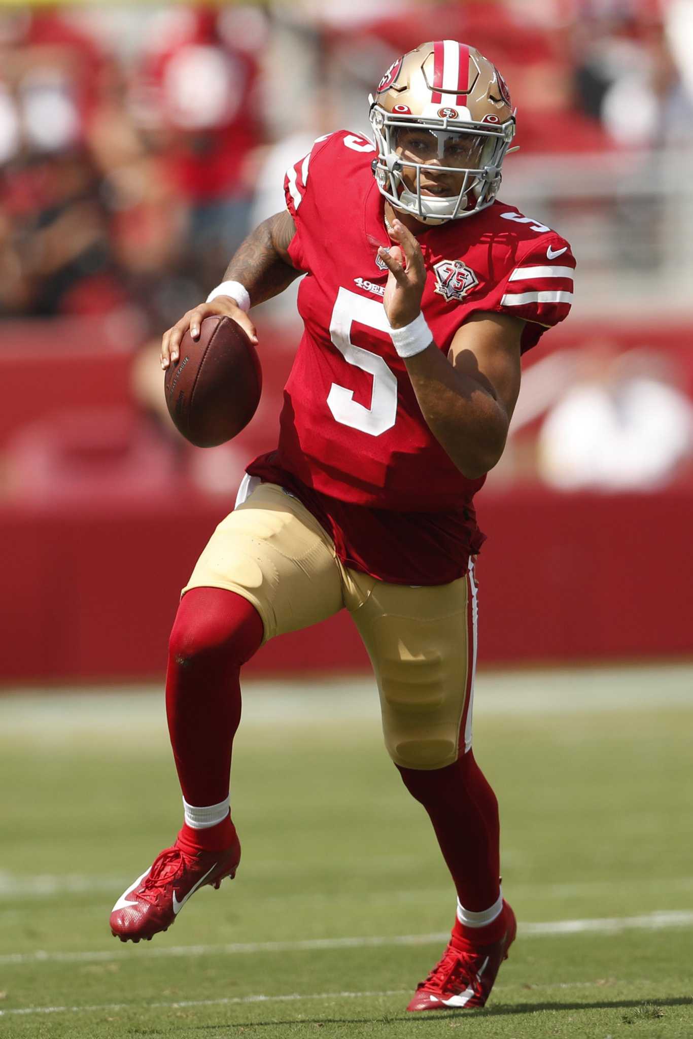 Trey Lance touchdown video: 49ers rookie QB throws 80-yard touchdown in  preseason - DraftKings Network