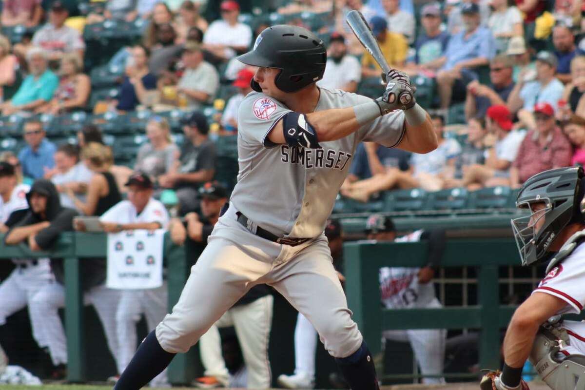 Monroe's Thomas Milone, playing at Hartford's Dunkin' Donuts Park this week, is hitting nearly .300 between Double-A Somerset and Triple-A Scranton this season.