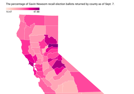 These California counties have the highest, lowest Gavin Newsom recall ...