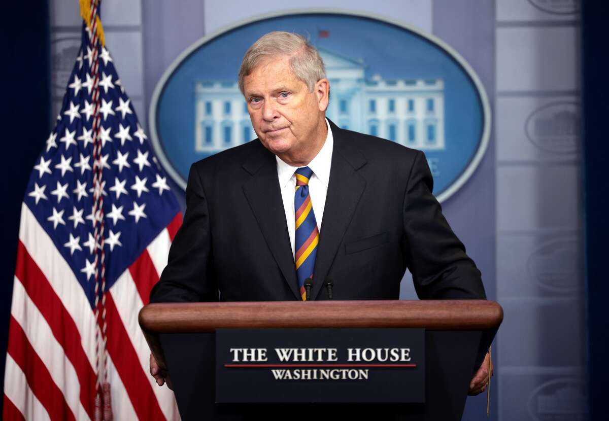 Agriculture Secretary Tom Vilsack speaks on rising food prices at a press briefing at the White House on Sept. 08, 2021 in Washington, DC. (Photo by Kevin Dietsch/Getty Images)