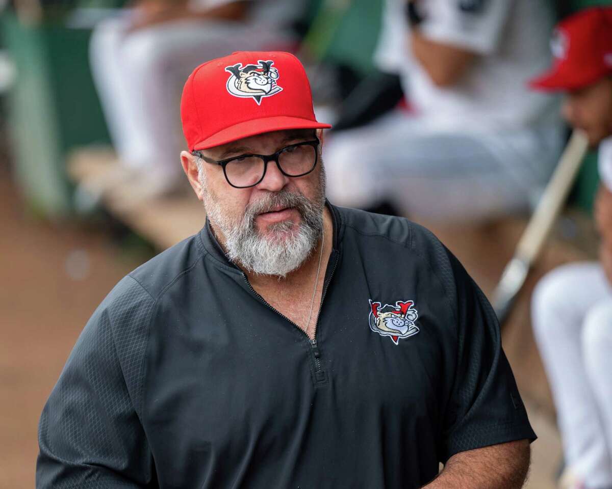 Tri-City ValleyCats manager Pete Incaviglia during a game against the Sussex County Miners at the Joseph L. Bruno Stadium on the Hudson Valley Community College campus in Troy, NY, on Thursday, Sept. 9, 2021 (Jim Franco/Special to the Times Union)