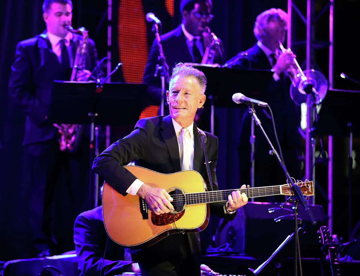 Singer-songwriter and Texas native Lyle Lovett and his Large Band performs during the Astros Foundation’s sixth annual Diamond Dreams Gala presented by Chevron, on the field at Minute Maid Park, Thursday, September 9, 2021, in Houston.