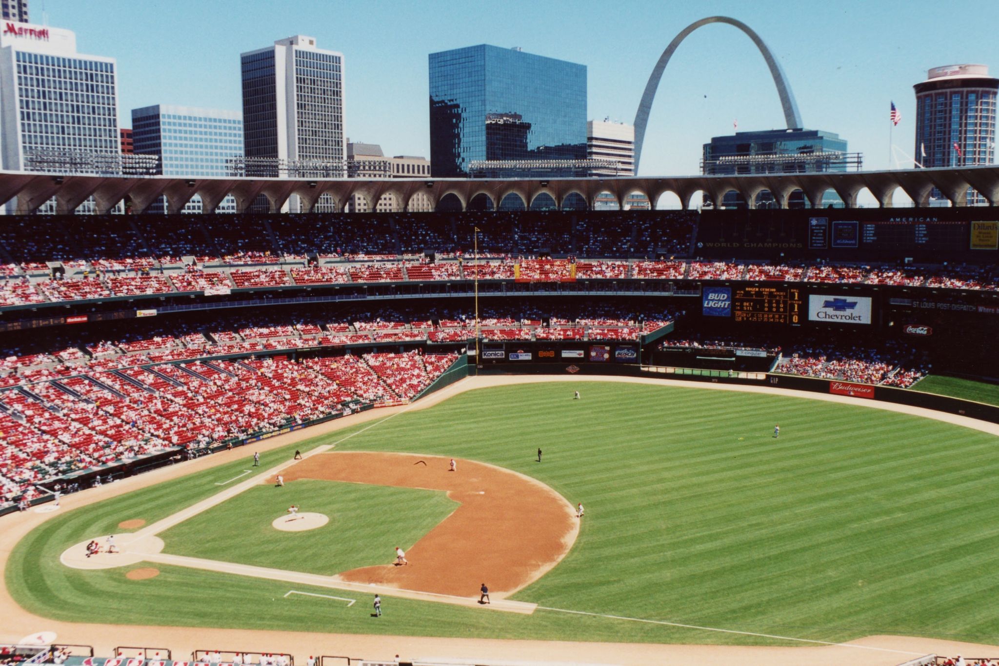 File photo taken on May 2, 2023, shows the St. Louis Cardinals' home  ballpark Busch Stadium in St. Louis, Missouri. (Kyodo)==Kyodo Photo via  Credit: Newscom/Alamy Live News Stock Photo - Alamy