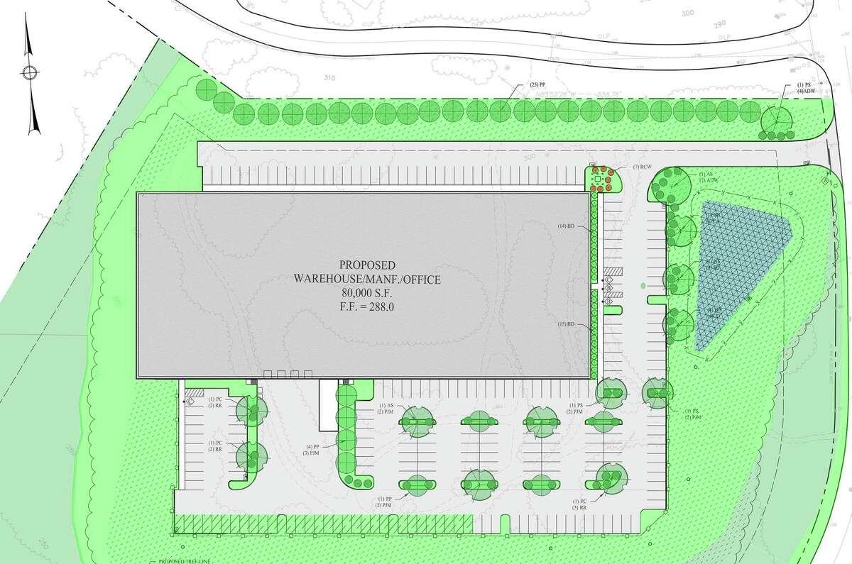A rendering of a proposed development at the intersection of Waterview Drive and Constitution Boulevard.