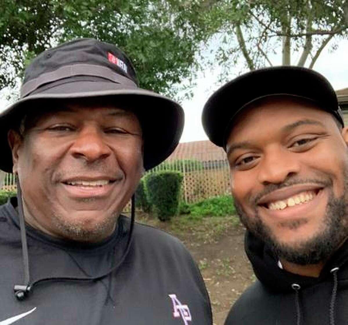 Jackie Slater, left, and Laken Tomlinson