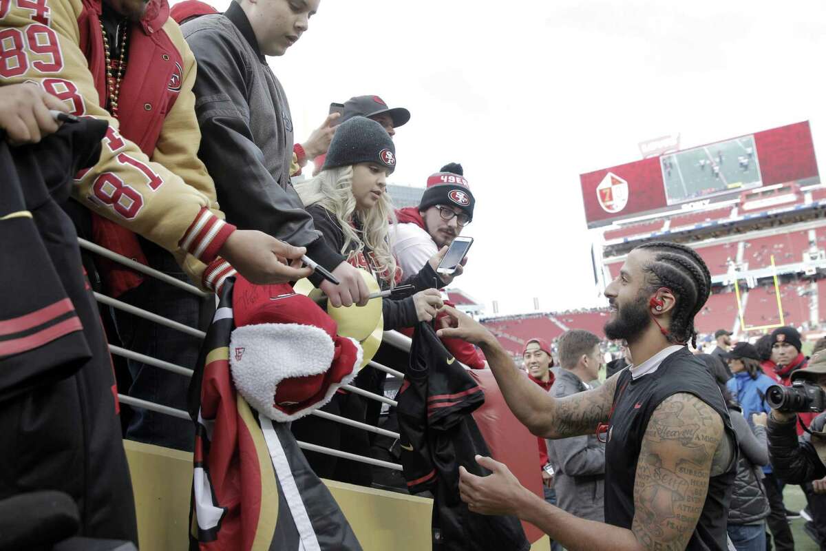 San Francisco 49ers on X: Win the hat @Kaepernick7 signed after