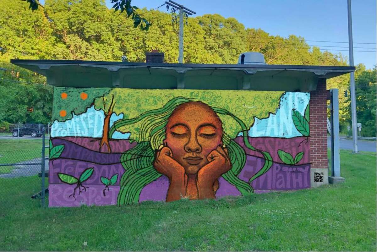 Murals proposed for South Norwalk's MLK Drive created by Lauren Clayton.