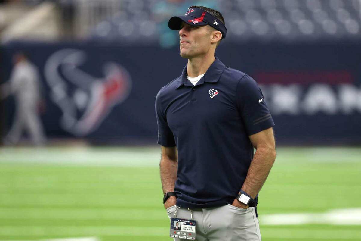 The Texans have the third overall pick in the NFL draft, but GM Nick Caserio hinted at possibly not staying in that spot.