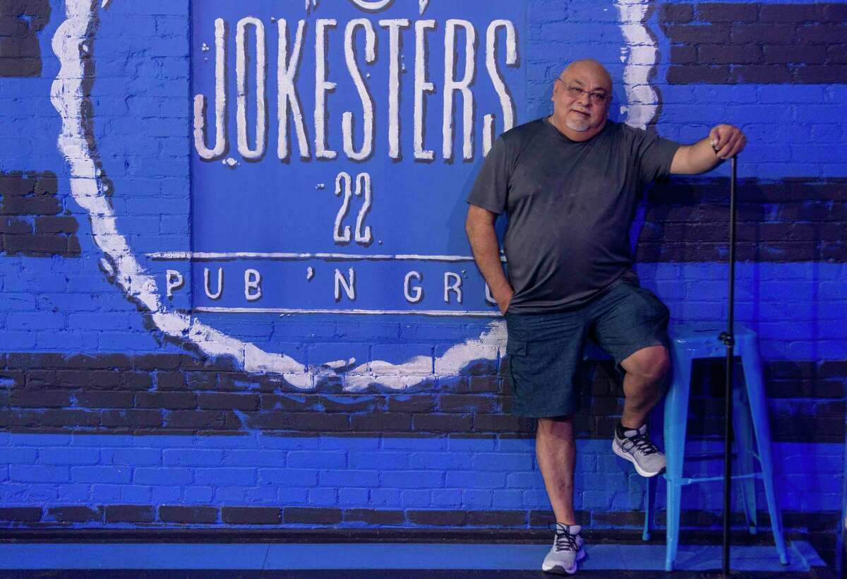 San Antonio comedian Rick Gutierrez poses at Jokesters 22 comedy club. Gutierrez is one of the hosts of HA Festival: The Art of Comedy, scheduled to take place at five different venues Sept. 17-19.