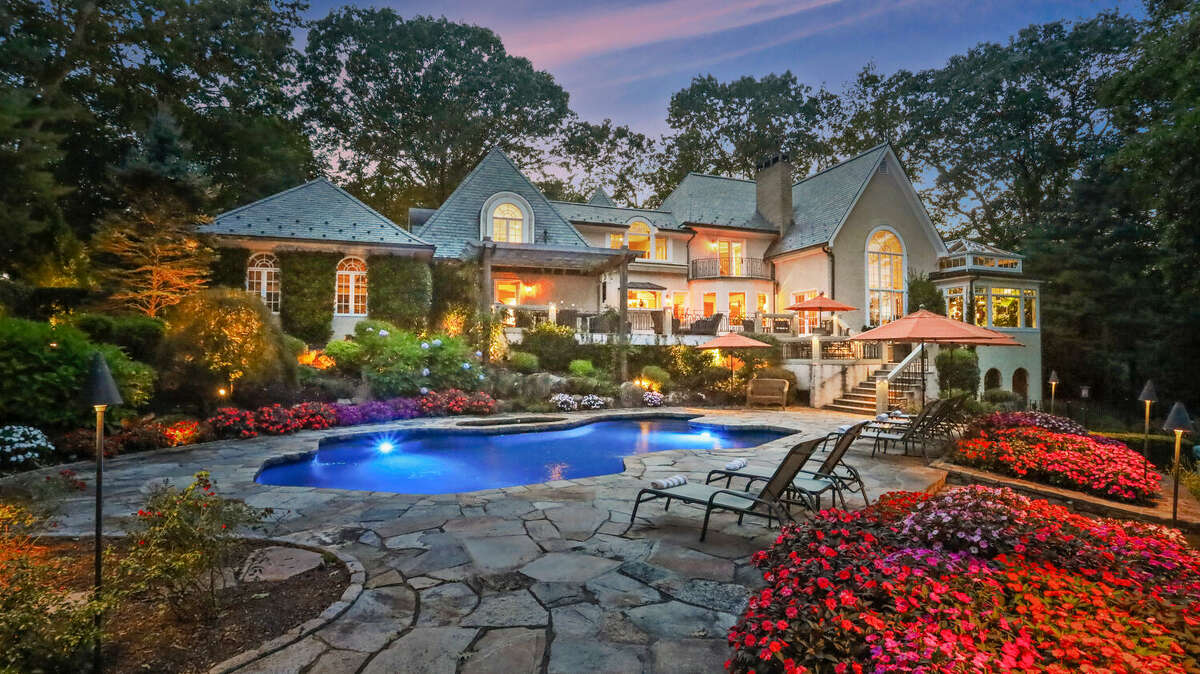 The home on 30 Crossbow Lane in Easton, Conn. sits on 3 acres of land, and has six bedrooms and five full bathrooms.