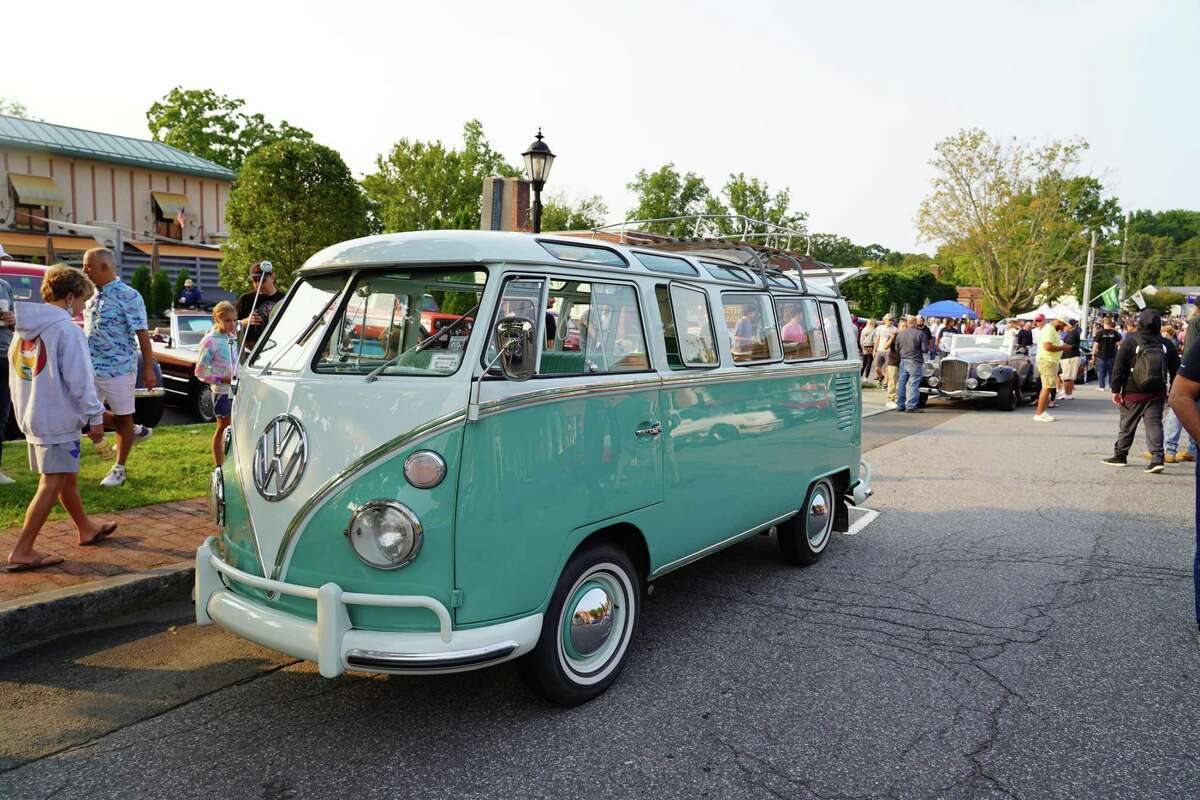 Streets were closed in the village Sunday as automotive enthusiasts came to gawk at new luxury and old classic cars as Caffeine and Carburetors returned to New Canaan on Sept. 12.