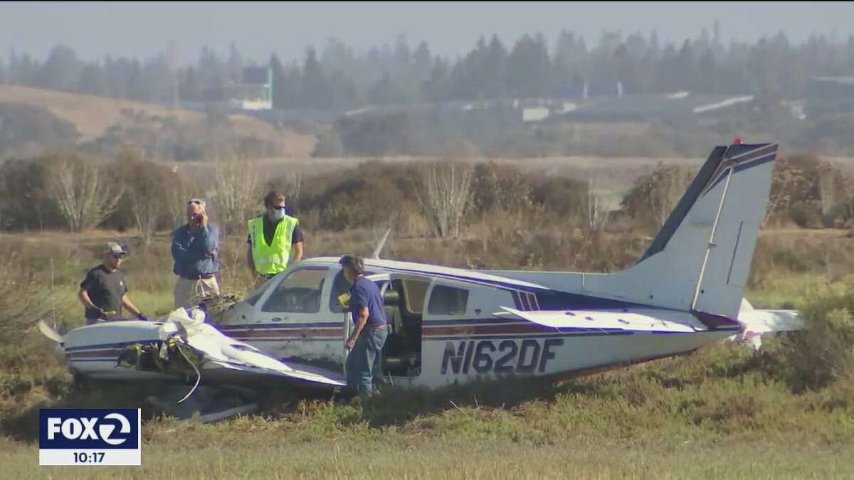 A small plane crashed near the Palo Alto Airport on Sept. 13, 2021.