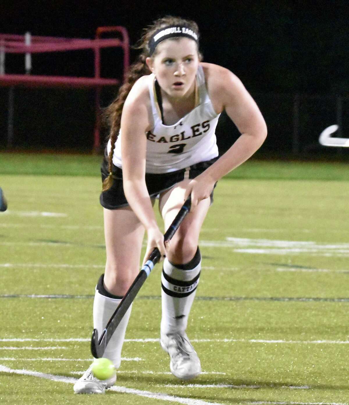Senior Alannah Fleming led the Trumbull defense to a shut out.