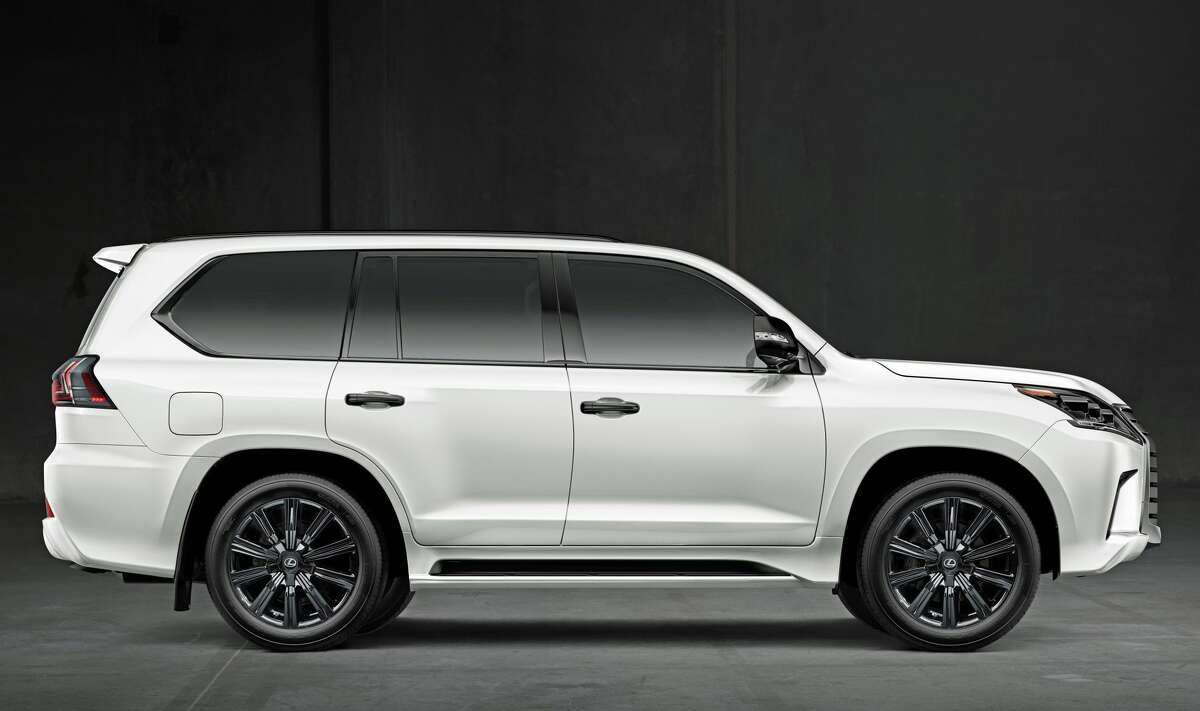 The 2021 Lexus LX 570, shown here in the Eminent White Pearl color.