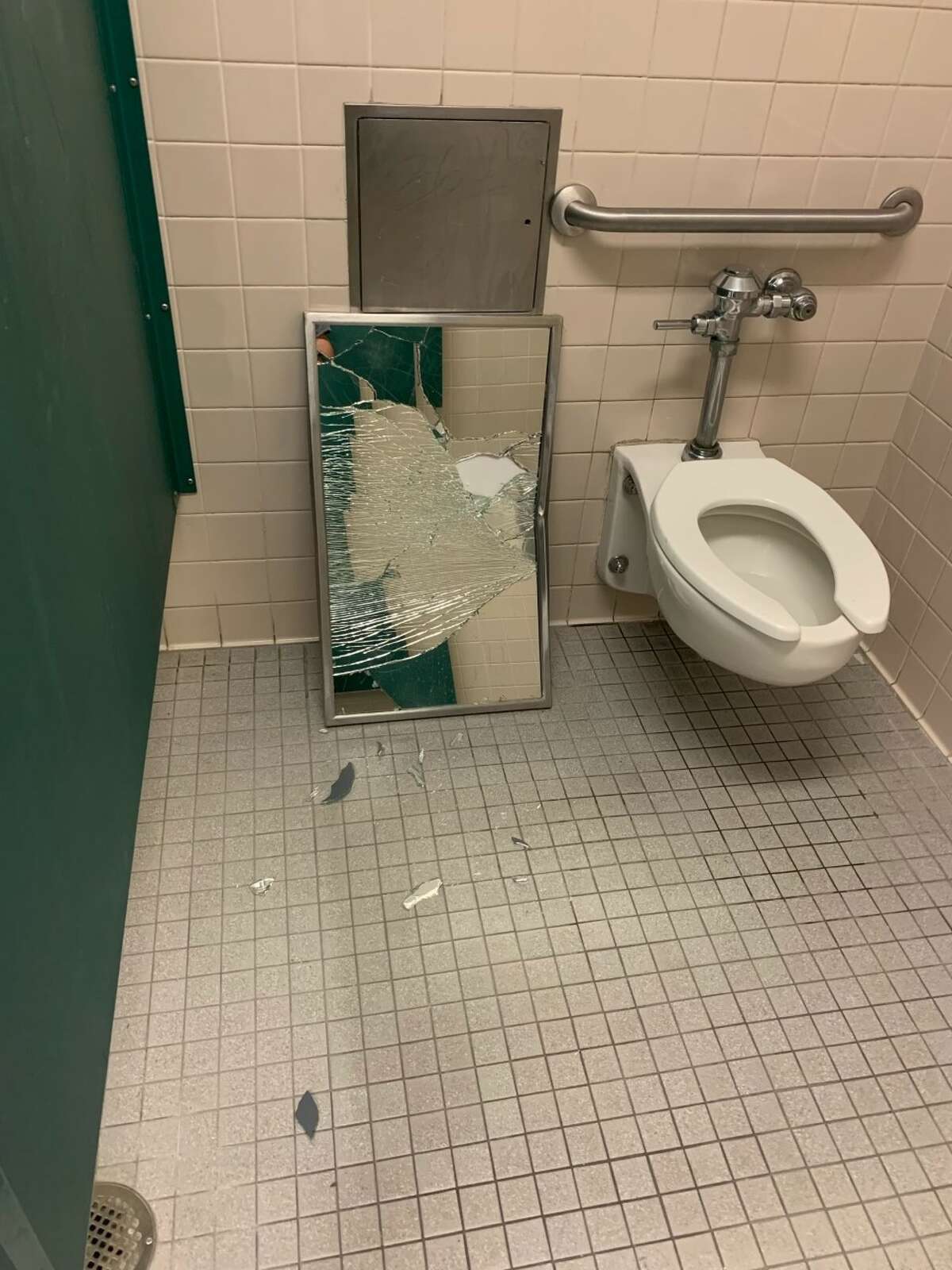 Pictures from NEISD show just some of the vandalism discovered on their campuses. 