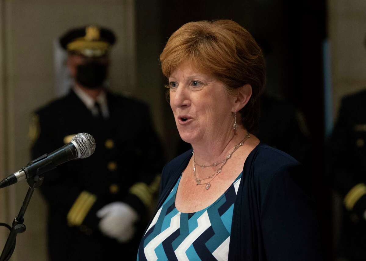 Albany Mayor Kathy Sheehan on Friday unveiled her$189.9 million spending plan for next year. Sheehan's spending plan would add a commissioner to handle discipline in the police and fire departments.  
