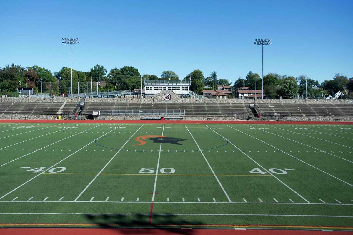 Stamford High School’s Boyle Stadium in 2018.