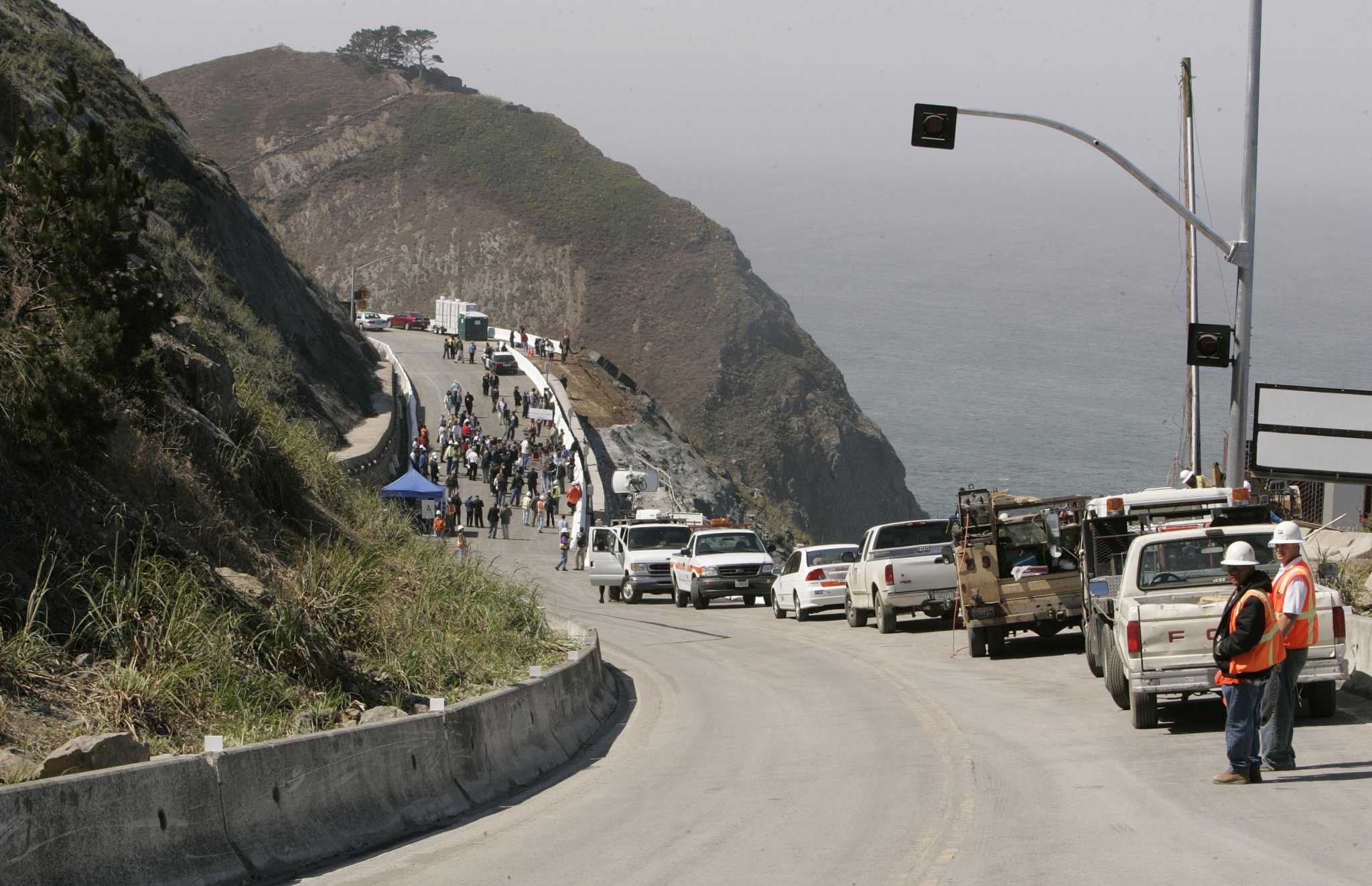 Driver dies after plunging off steep cliff on Highway 1 near Devil’s Slide tunnels