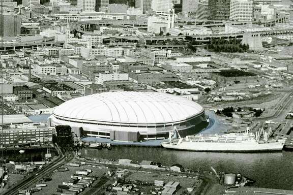 An "artist's conception" of a proposed domed stadium at China Basin. Dec. 20, 1982.