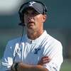 NEW HAVEN, CT - SEPTEMBER 21: Yale Bulldogs head coach Tony Reno during the game between the Yale Bulldogs and the Holy Cross Crusaders on September 21, 2019 at Yale Bowl in New Haven, CT. (Photo by Williams Paul/Icon Sportswire via Getty Images)