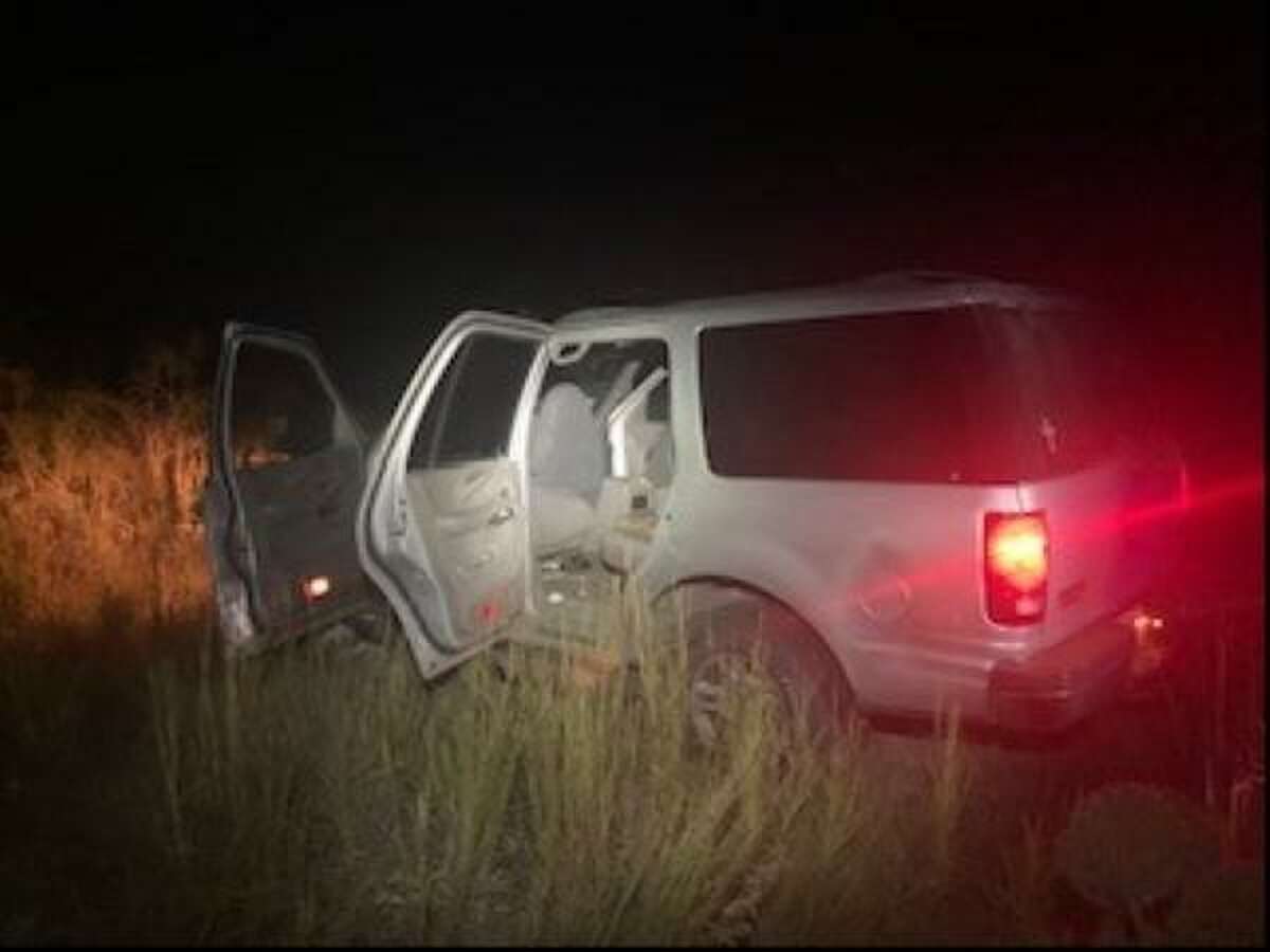 The driver of this vehicle attempted to circumvent the U.S. Border Patrol checkpoint on Texas 359. Nine migrants were apprehended after the driver went through a ranch fence.