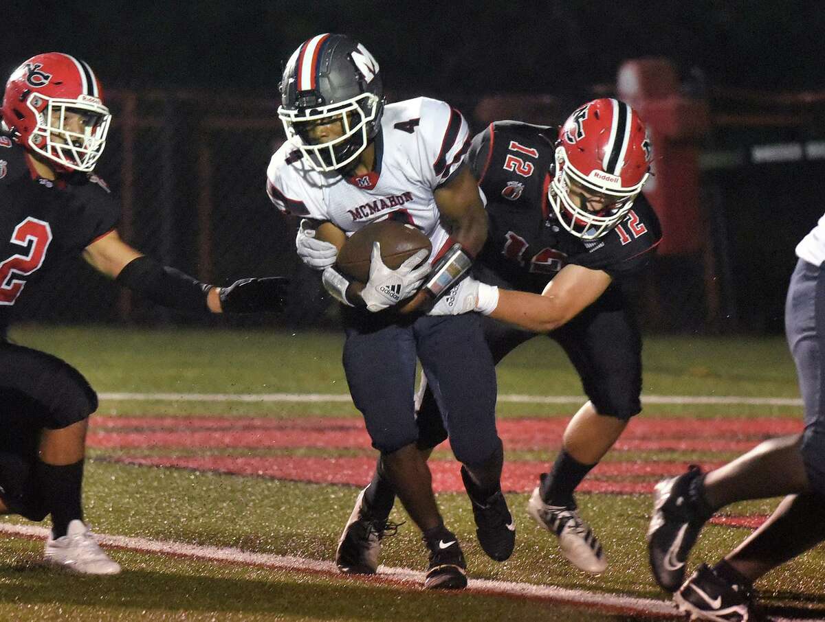 Cunney, New Canaan dominate McMahon in home opener