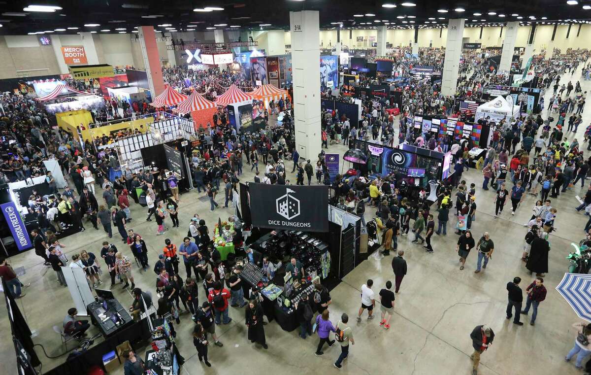 Gamers of all ages fill the Convention Center for the Pax South gaming exhibition in January 2020.