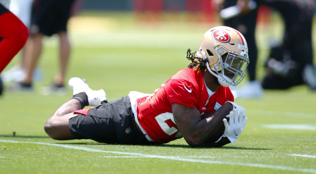 Short-handed San Francisco 49ers lose RBs Elijah Mitchell, JaMycal Hasty,  Trey Sermon to injury in win - ABC7 San Francisco