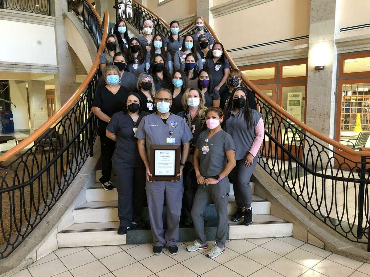 The Laredo Medical Center NICU team proudly displays the Certificate of Designation recognizing the hospital as a Level III Neonatal Facility (Neonatal Intensive Care Unit) through 2024.