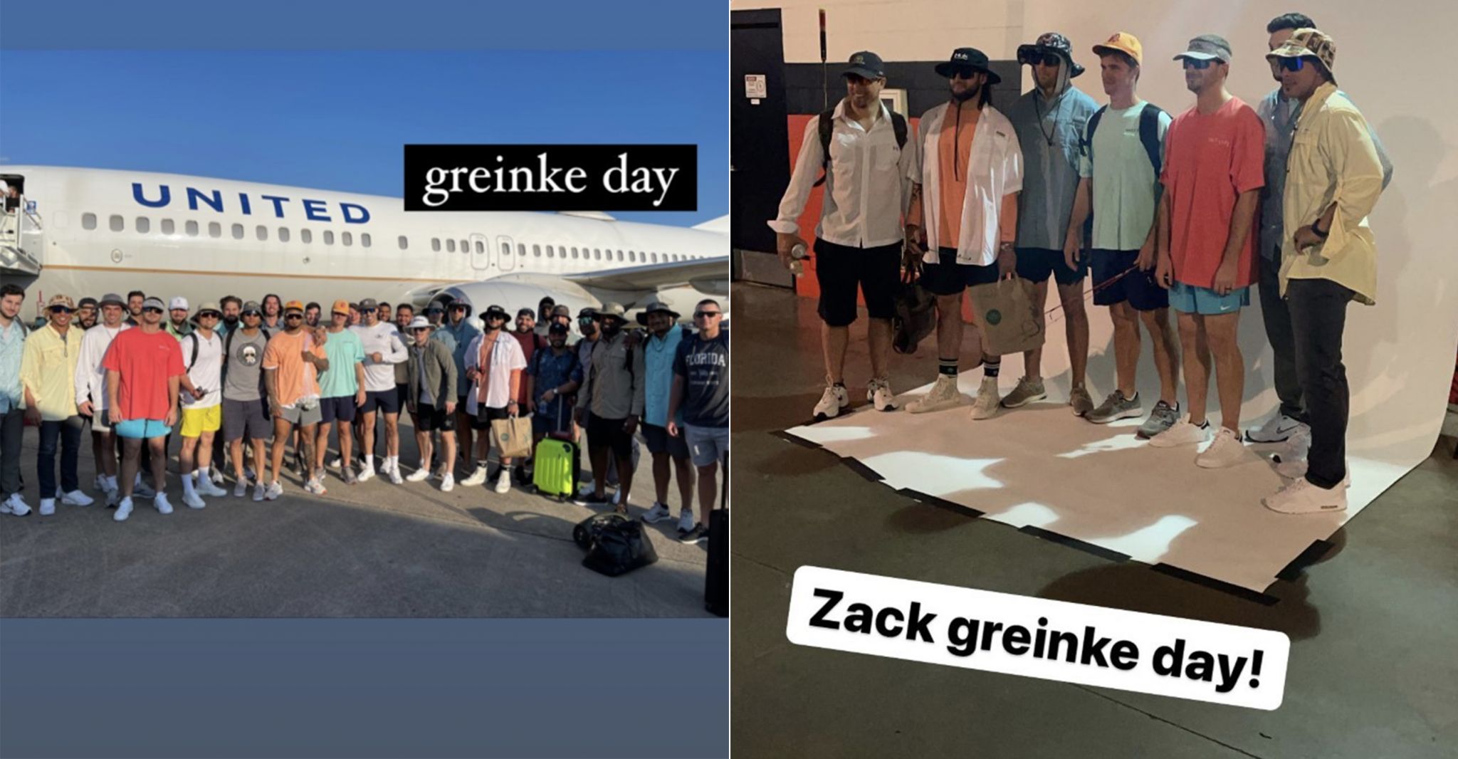 Astros travel dressed as Zack Greinke in fishing shirts, short