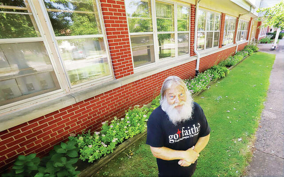 Steve Pegram, founder of Got Faith? Ministry, stands in front of the old hospital building at 508 W. Pine St. in Jerseyville that was has been donated to the not-for-profit organization. Built in 1953 and last used as a nursing home in 2012, the building is valued at $3.9 million.