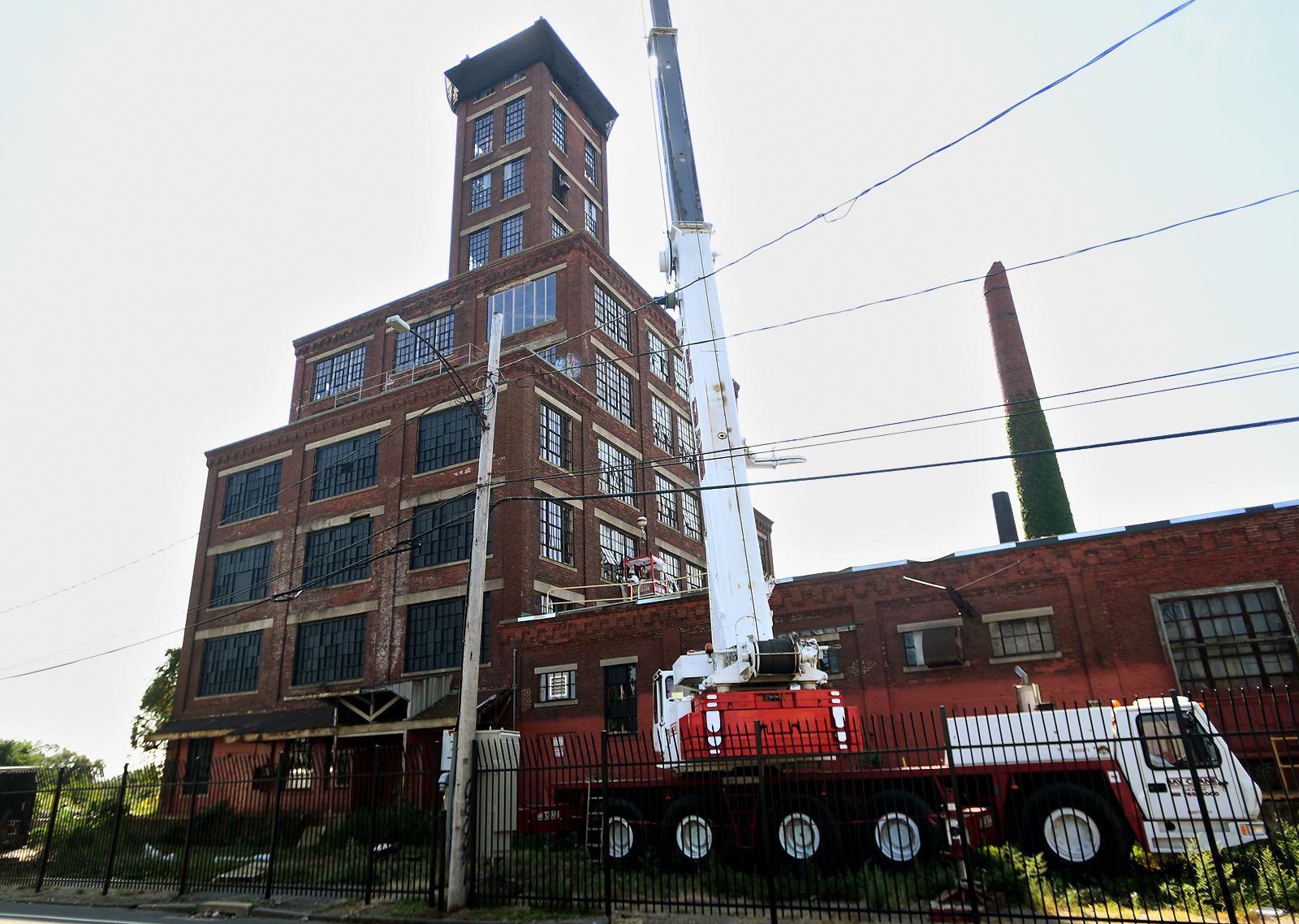Work on former Remington Arms shot tower in Bridgeport is just the