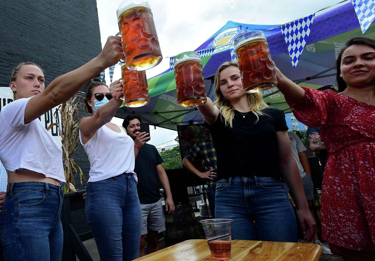 In Photos Oktoberfest comes to Stamford with Half Full Brewery stein