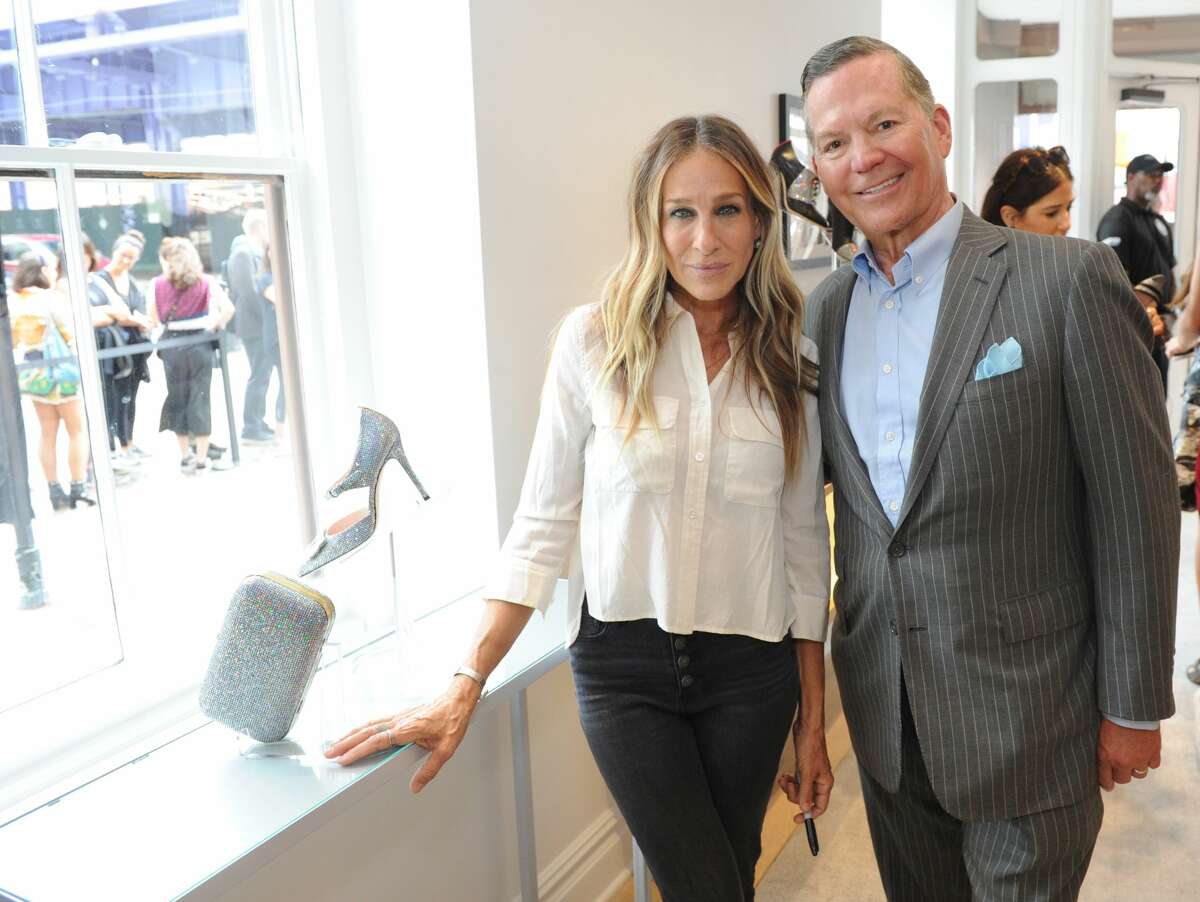 Sarah Jessica Parker and George Malkemus III attend launch of SJP By Sarah Jessica Parker store at the Seaport District NYC on September 13, 2018 in New York City.