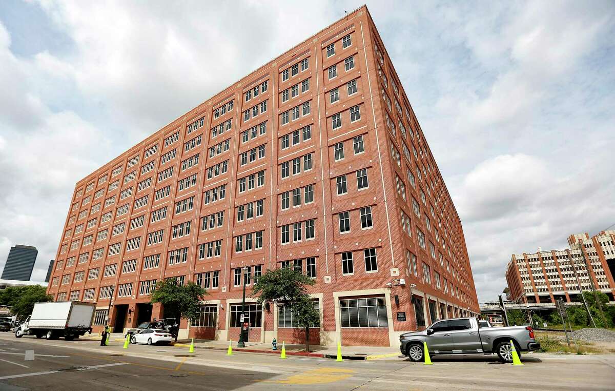 The Harris County Jail building at 701 N. San Jacinto Street in Houston on Tuesday, May 12, 2020.