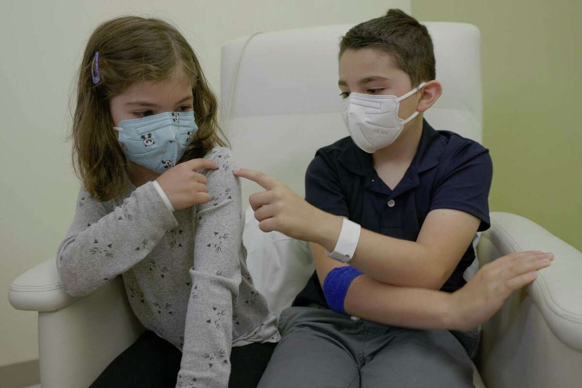 Nico Chavez, 9, and his 6-year-old sister Sofia, participated in the Pfizer vaccine trial for elementary school-aged kids at Stanford.