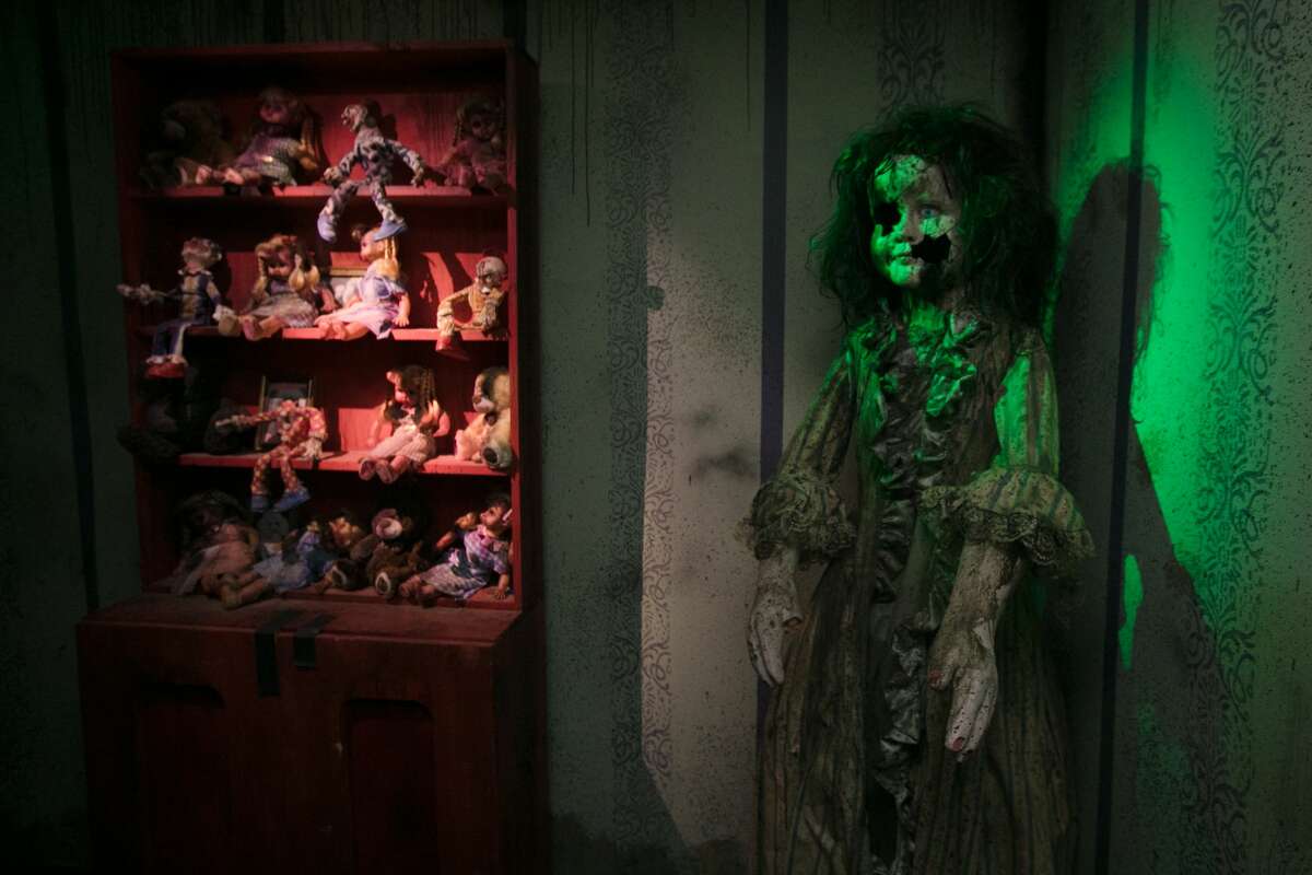 One of the walls of a haunted children's orphanage inside