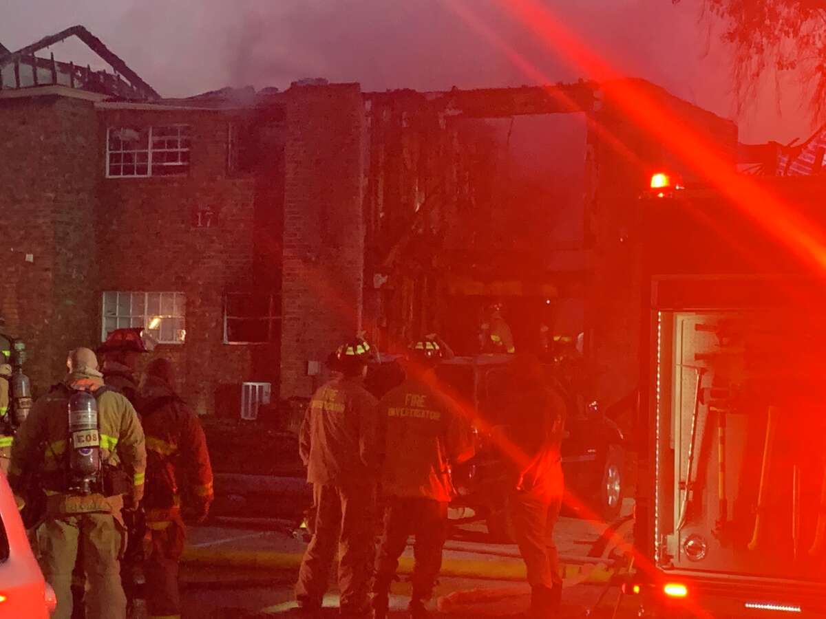 Eight units of a North Side apartment complex were destroyed in a Fire Tuesday. 