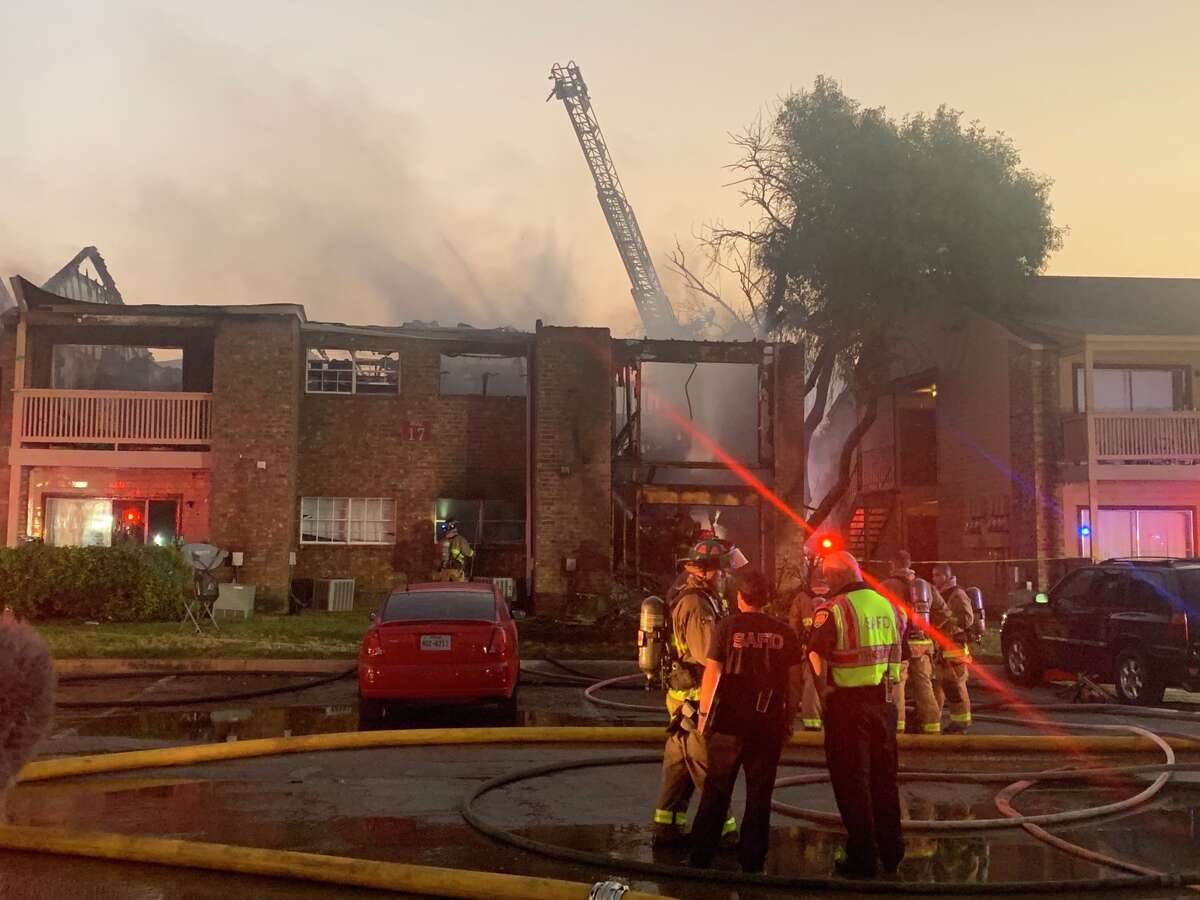 Eight units of a North Side apartment complex were destroyed in a Fire Tuesday. 
