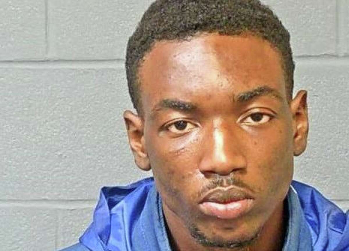 Malique Jackson, 21, was charged with first-degree assault, carrying a dangerous weapon and breach of peace in connection with an incident in Hartford, Conn., on Monday, Sept. 20, 2021.