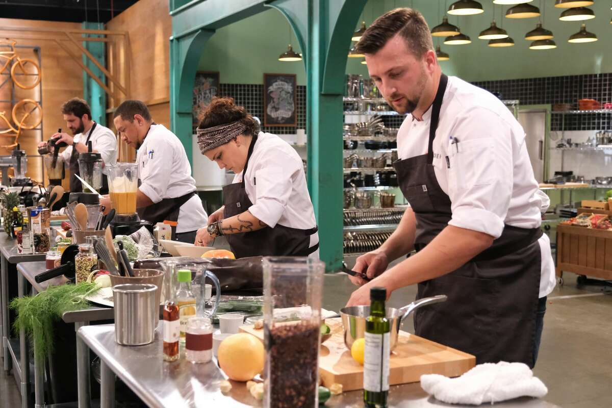 Gabe Erales, Nelson German, Maria Mazon and Gabriel Pascuzzi competed on season 18 of "Top Chef." 