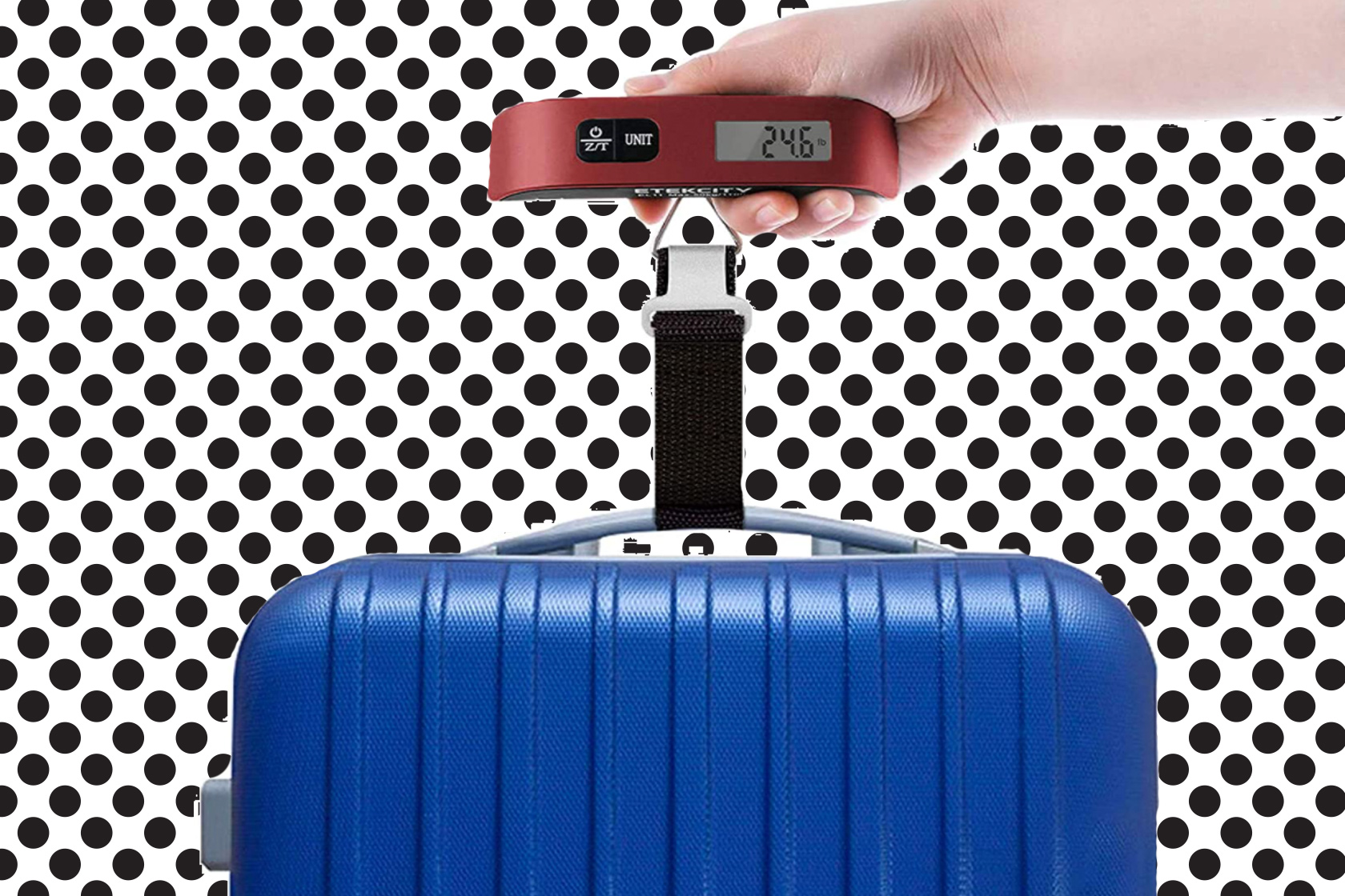 Say goodbye to hideous fees with this portable luggage scale