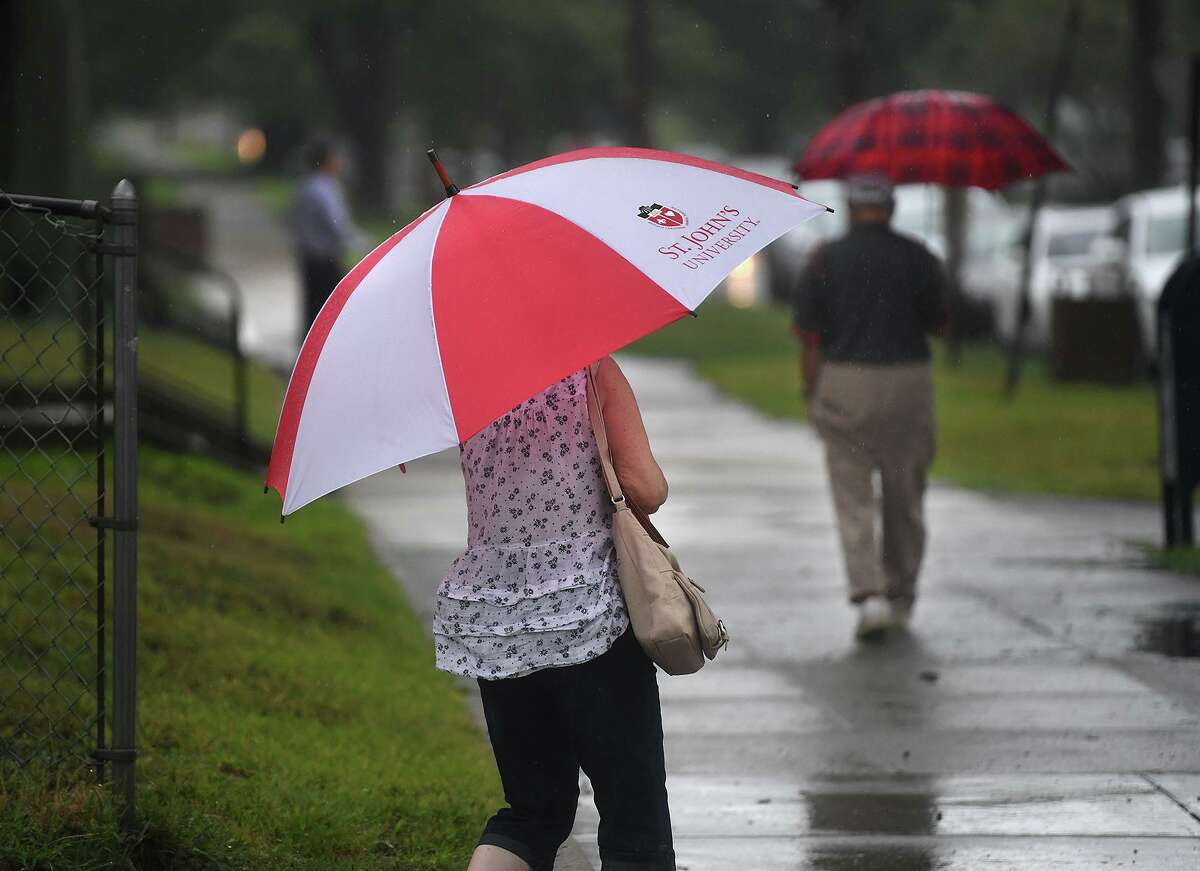 After sunny skies and temperatures in the 60s on Monday, a storm will bring rain Tuesday that will last into Wednesday, the weather service said.