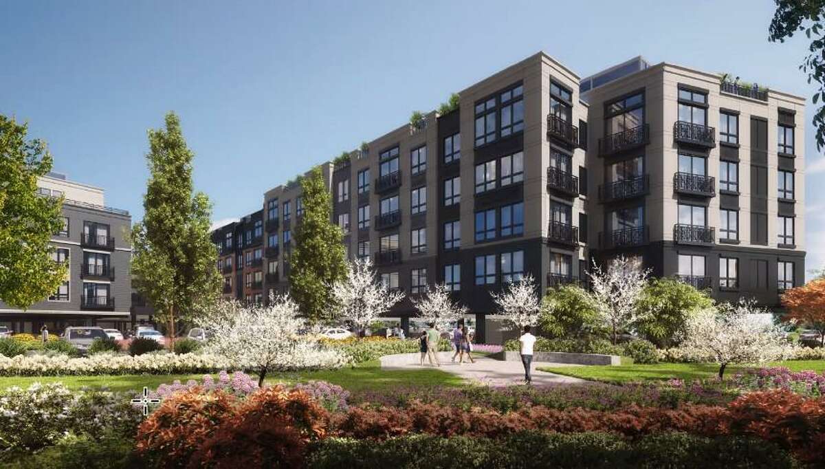 Renderings for the exterior of a 173-unit proposal were presented to the Wilton Planning and Zoning Commission, who asked for more specific renderings, including of the lofts and courtyard.